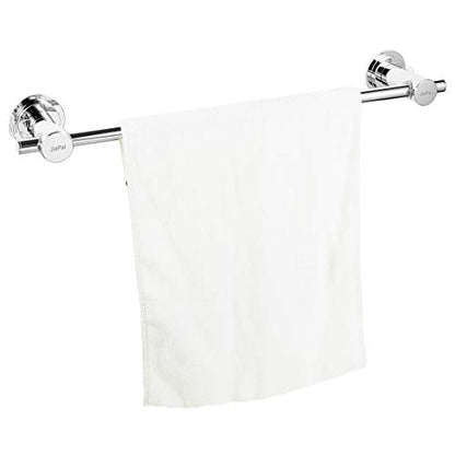 JiePai 24 inch Suction Cup Towel Bar,Shower Towel Racks for Bathroom,Chrome | Vacuum Suction,No Drill,Removable,Heavy Duty Wall Mount ,For Smooth Surfaces,for Bathroom & Kitchen - color: Suction Towel Bar-24 Inch Chrome
