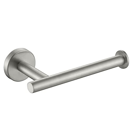 JQK Toilet Paper Holder, 5 Inch 304 Stainless Steel Thick 0.8mm Tissue Paper Dispenser for Bathroom, Hold Mega Rolls, Brushed Nickel Wall Mount, TPH120-BN - color: Brushed, size: Knob