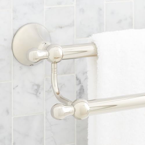 Signature Hardware 955107 Traditional 26-3/4" Towel Bar - color: Polished Nickel