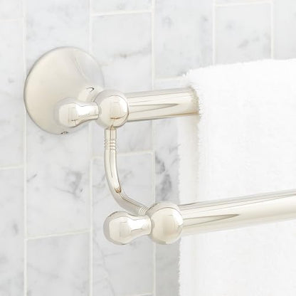 Signature Hardware 955107 Traditional 26-3/4" Towel Bar - color: Polished Nickel