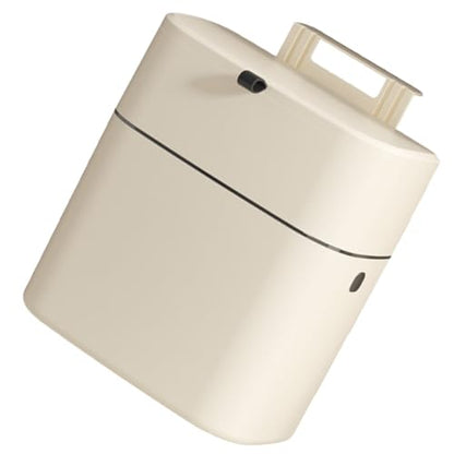 Wall-Mounted 12l Kitchen Trash Can with Lid, Cupboard Hanging Rubbish Bin, Sealed Plastic Waste Basket for Bathroom and Cabinet Storage