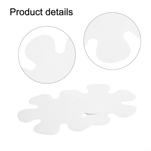 20 Pack Non-Slip Shower Stickers 3.1 Inch, Clear PEVA Anti-Slip Safety Treads for Bathtub and Bathroom Floors, Easy Peel and Grip Decals for Wet Surfaces