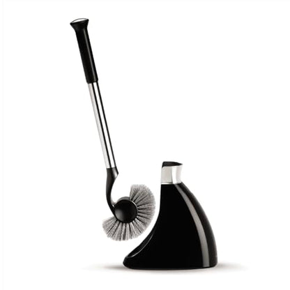 simplehuman Toilet Brush with Caddy Stainless Steel, Black - color: Black, style: Toilet Brush