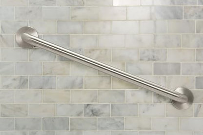 Moen Home Care Bathroom Safety 36 Inch Stainless Steel Handicap Grab Bar for Bathtub and Shower, Elderly Assistance Product with Concealed Screws, 8736 - color: Silver, size: 36 Inch