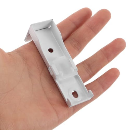 12pcs Ceiling Mounting Brackets: Bendable Curved Curtain Rail Track Wall Mount Brackets Hardware - Drapery Rod Holder for Living Room Shower