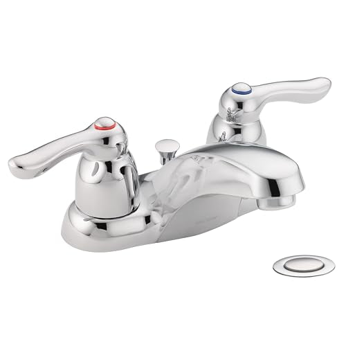 Moen 8917 Commercial M-Bition 4-Inch Centerset Lavatory Faucet with Drain 1.5 gpm, Chrome