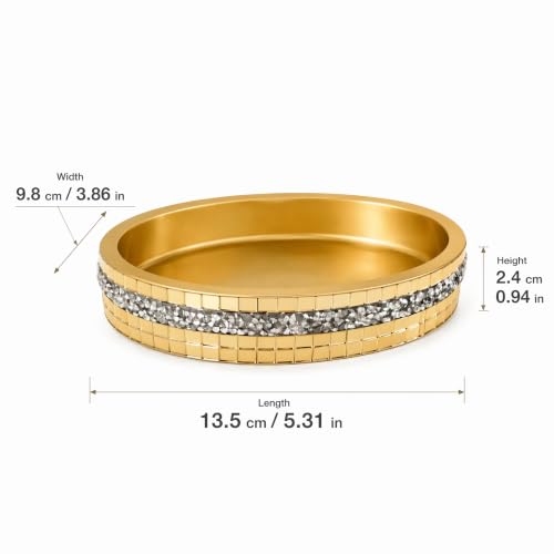 Gold Mosaic Soap Dish and Bathroom Tray, Shiny Soap Holder | Multi functional dressing table, kitchen bathroom storage tray, used for storing soap, rings, jewelry, and small accessories - size: Soap Dish