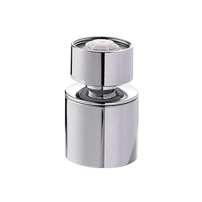 Kitchen Faucet Aerator & Head Replacement, 360° Swivel, 2 Modes | Sprayer Attachment with Dual Flow, No Splash Chrome Nozzle, 55/64 Female Thread Adapter for Bathroom Tap Extender