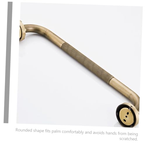 INOOMP Copper Core Bathroom Grab Bar Non-Skid Handrail Support for Bathtubs and Showers Wall-Mounted Safety Rail for Elderly and Disabled Comfortable Grip Thickened Design for Home Use