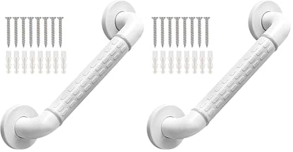 Grab Bars Anti Slip Shower Handle Bathroom Grab Bar Hand Rail Support Assist Bath Handles Bathroom Balance Bars for Handicap Elderly Injury (Pack of 2) - size: 30*8cm (Pack of 2)