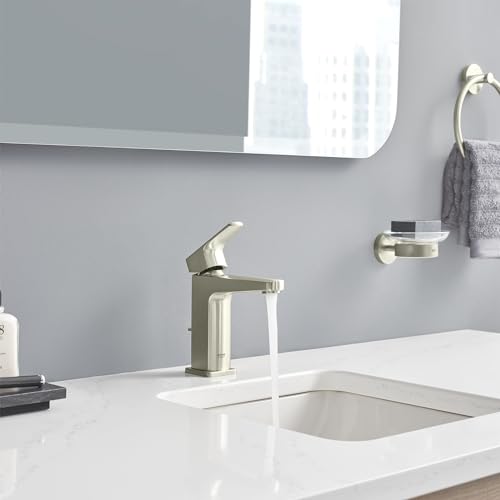 GROHE 23838EN0 Tallinn Single Hole Single-Handle Bathroom Faucet, 1.2 GPM, Brushed Nickel - color: Brushed Nickel