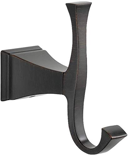 DELTA FAUCET 75135-RB Dryden Wall Mounted Double Towel Hook in SpotShield Venetian Bronze - color: Venetian Bronze, size: (Pack of 1)