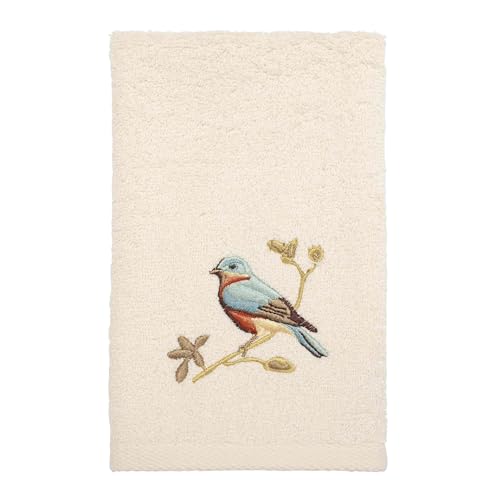 Avanti Linens - Fingertip Towel, Soft & Absorbent Cotton Towel (Premier Songbirds Collection)