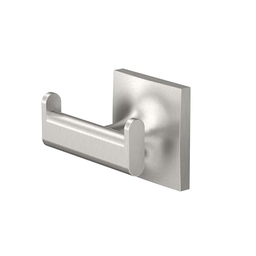 Gatco 5595 Waterline Single Robe Hook, Wall Mounted Hook for Bathroom Towels & Robes, Satin Nickel - color: Waterline Satin Nickel