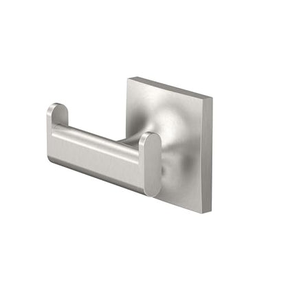 Gatco 5595 Waterline Single Robe Hook, Wall Mounted Hook for Bathroom Towels & Robes, Satin Nickel - color: Waterline Satin Nickel