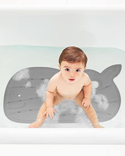Skip Hop Non-Slip Baby Bath Mat, Moby, Grey - color: Moby Non-slip Bath Mat