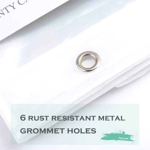 Small Clear Plastic Shower Curtain Liner, 36x72 Inch Thin Lightweight Transparent Plastic Bathroom Shower Showroom Inner Curtain with Rustproof Metal Grommet Holes, Weighted Magnets - color: A01-clear, size: 36"W x 72"L (Pack of 1)