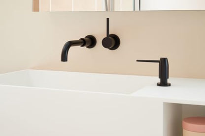 Signature Hardware 483895 Lexia 1.2 GPM Wall Mounted Widespread Bathroom Faucet with Pop-Up Drain Assembly - color: Chrome