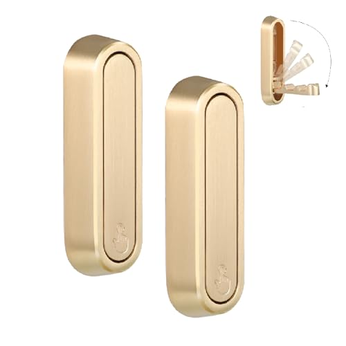 Folding Coat Hooks, 2 Pcs Foldable Gold Wall Hooks Heavy Duty Foldable Hook Bathroom Towel Hooks Robe Hooks Wall Mounted for Hanging Coat Towels Clothes Hat Bags Keys - color: Gold, size: 2 Pcs