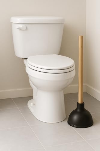 SOFINNI Heavy Duty Toilet Plunger Clogged, Unclog Sink Flange | Plungers for Bathroom - Dual Purpose Flap Drain Cleaner