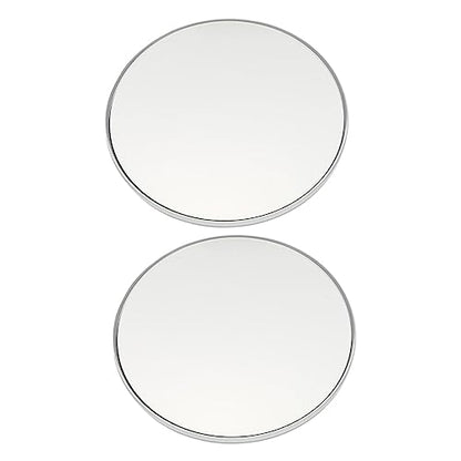 CALLARON 2pcs Suction Cup Magnifying Glass Makeup Vanity Mirror Light Travel Lighted Makeup Mirror Stand