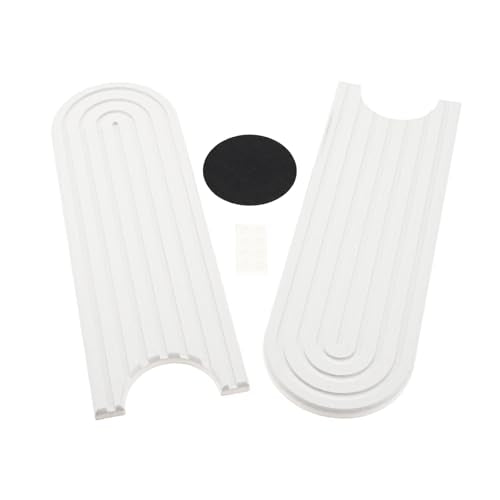 dophee Diatomite Fast Drying Stone Faucet Mat for Kitchen Sink, White | Sink Tray Faucet Splash Guard Absorbent Mat for Bathroom Counter, 23.3"x3.9" - color: White