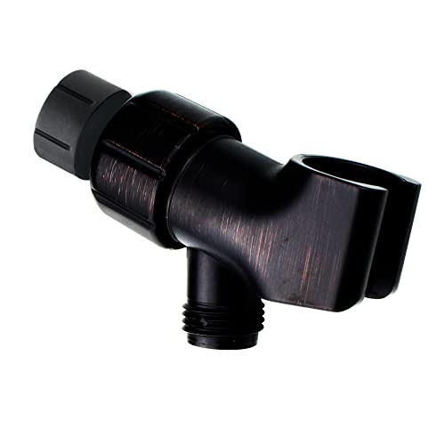 YOO.MEE Adjustable Shower Arm Bracket, 360° Swivel Ball Joint | POM ball joint, large angle adjustable, fits handheld showers, oil rubbed bronze finish