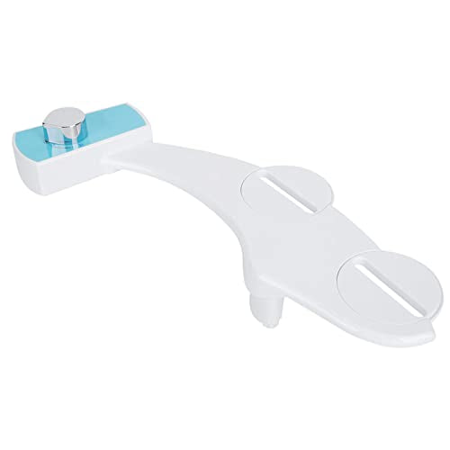 Non Electric Bidet Toilet Seat Attachment, Hot and Cold Water Mechanical Bidet Spray with Self Cleaning Nozzle for Most Toilets