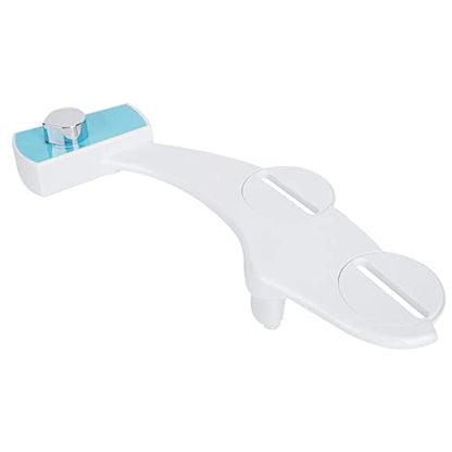 Non Electric Bidet Toilet Seat Attachment, Hot and Cold Water Mechanical Bidet Spray with Self Cleaning Nozzle for Most Toilets