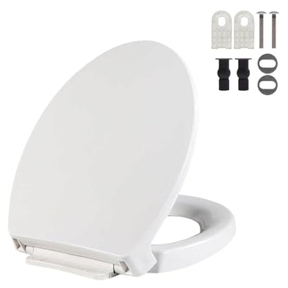 Toilet Seat Compatible with TOTO Transitional SoftClose SS114#01 Elongated Soft Close SEAT for SS237 247 SS224 SS117 SS204 SS154 SS214 Toilet Seat Replacement Parts
