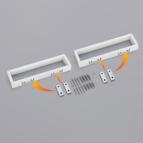 GERZWY Bath Towel Holder Stainless Steel Towel Hanger Wall Mount Towel Ring for Bathroom 2 Pack, White - color: White