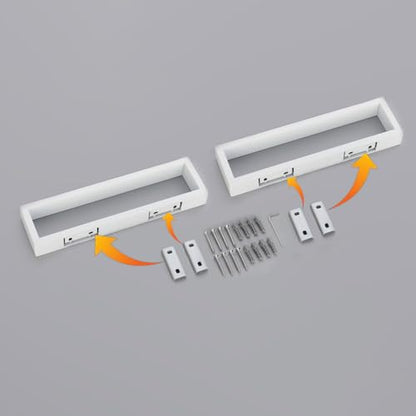 GERZWY Bath Towel Holder Stainless Steel Towel Hanger Wall Mount Towel Ring for Bathroom 2 Pack, White - color: White