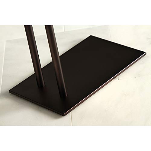 Kingston SCC8325 Pedestal 2-Tier Towel Rack, Oil Rubbed Bronze | Edenscape collection; 31-3/4" Freestanding; Solid steel construction; Corrosion-resistant finish; Easy assembly - color: Oil Rubbed Bronze