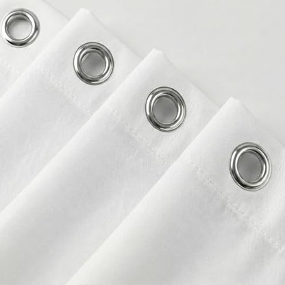 Waterproof Fabric Shower Curtain Liner, TPU Coated, PEVA-Free & Odorless, Hotel Quality, 3 Magnets, Rust-Proof Metal Grommets, Machine Washable, White, 72x78 Inch - color: White, size: 72"W x 78"L (Pack of 1)
