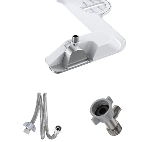 Ultra Slim Bidet Attachment for Toilet Seat, Dual Nozzle Rear and Feminine Wash, Self Cleaning Sprayer, Non Electric Bidet with Adjustable Water Pressure, Brass Inlet, Easy Installation - color: Chrome-11