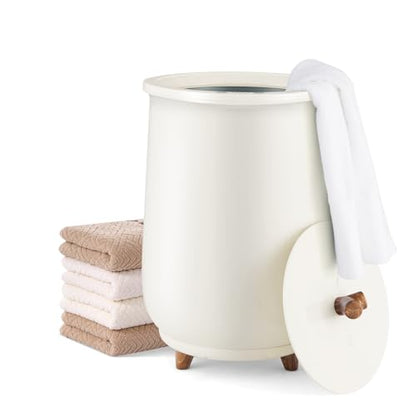 S AFSTAR 23L Towel Warmers for Bathroom - Large Luxury Towel Warmer Bucket with 3 Heat Modes, 4 Timer Settings, Fragrance Disc Holder, Auto Shut Off, Towel Heater for Blankets, Bathrobes (Light Grey) - color: Light Grey