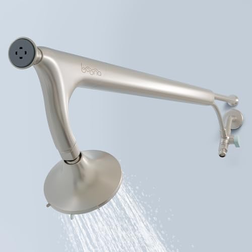 BOONA Tandem Shower as seen on Shark Tank | Dual Shower Head for Couples | Brushed Nickel, One Showerhead - color: Brushed Nickel, size: One Showerhead