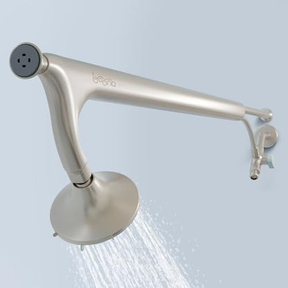 BOONA Tandem Shower as seen on Shark Tank | Dual Shower Head for Couples | Brushed Nickel, One Showerhead - color: Brushed Nickel, size: One Showerhead