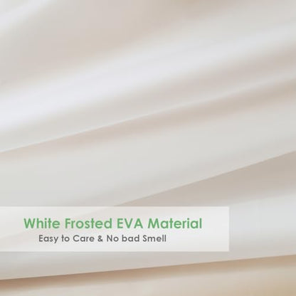 White Plastic Shower Curtain Liner 70 x 74 Inch, Medium Weight Peva Vinyl Frosted Shower Liner for Bathroom, Waterproof - color: White, size: 70"W x 74"L (Pack of 1)