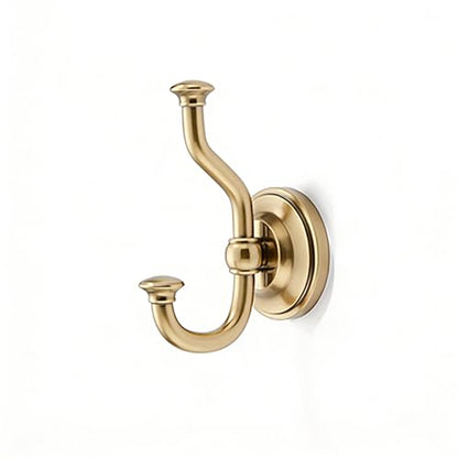 1 Pack 4-1/2 Inch Zinc Alloy Champagne Bronze Towel Hooks | Solid Metal | Wall Mount | Robe Hooks | Coat Hooks | For Bathroom, Shower, Bedroom, Entryway | Bathroom Hardware Accessories - color: Champagne Bronze
