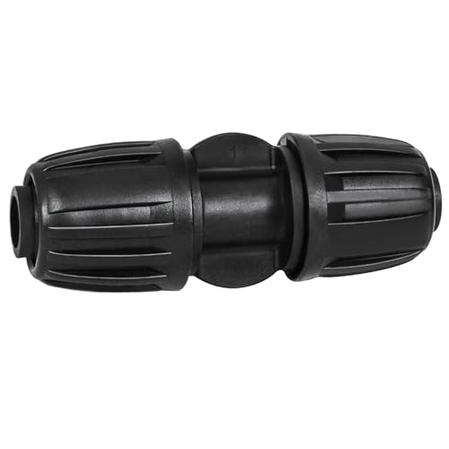 10 Pack 1/2 Inch Drip Irrigation Coupling Fittings (1/2" ID x 0.65" OD) - 1/2'' Drip Line Anti-Drop Barbed Lock Nut Coupler Connectors for 1/2 Inch Drip Irrigation Tubing Irrigation System - size: 1/2" Drip Coupling