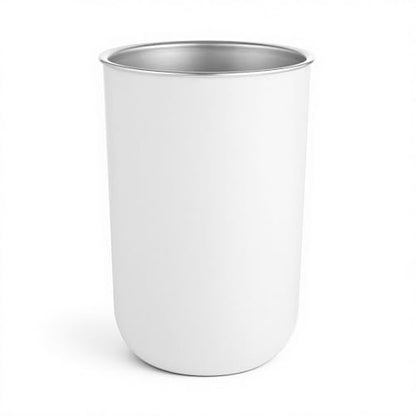 Stainless Steel Mouthwash Cups, 12oz/350ml White Metal Drinking Cup Toothbrush Cup Reusable Drinkware Home & Outdoor Activities Tumbler Cups for Coffee Bathroom office and Travel