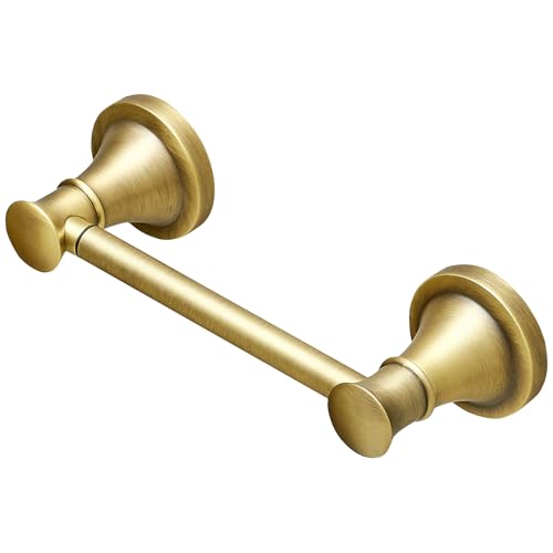 Hoimpro Wall Mounted Rustproof Toilet Tissue Paper Holder Bathroom Accessories Toilet roll Paper Hanger, Antique Brass - color: Antique Brass