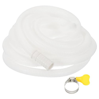 PATIKIL 16.4ft Air Conditioner Drain Kit, Universal AC Drain Hose Connector Hose with Clamp Rubber Adapter for Mini-Split Window AC Unit Dehumidifier Faucet - size: 16.4ft