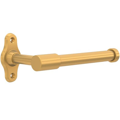 Franklin Brass Calloway (1-Pack) Toilet Paper Holder Satin Gold Euro Tissue Roll Holder Single Post Toilet Tissue Holder Wall Bathroom Accessories Bath Organization/Storage CLWY51-SG - color: Satin Gold