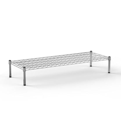 18" Deep x 48" Wide x 8" Height Wire Shelving Kit | 1-Tier | NSF Commercial Storage Rack Unit - size: 18" Deep x 48" Wide