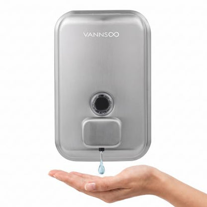 Commercial Soap Dispenser Wall Mount Bathroom, 20 fl.oz. | Liquid Brushed Stainless Steel Hand Sanitizer Dispenser - size: 20 fl.oz.