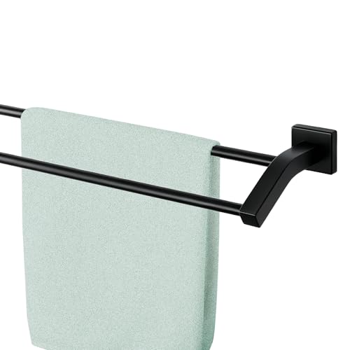 Alise Double Towel Bar,28" Towel Rack for Bathroom Wall Mounted,Matte Black | SUS304 Stainless Steel Bathroom Towel Holder, Quick Drying Towel Hanger Towel Rod, Useable Length 26.9" - color: Matte Black, size: 28-Inch(Joining Process)