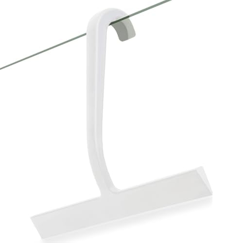 10" One-Piece Silicone Squeegee, Shower Window Car White - color: White, size: 10