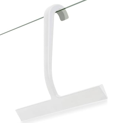 10" One-Piece Silicone Squeegee, Shower Window Car White - color: White, size: 10